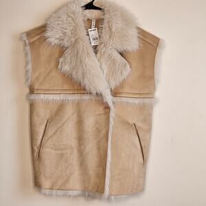 Gorgeous! New W/Tags! Revel Faux Fur Vest, Sz S